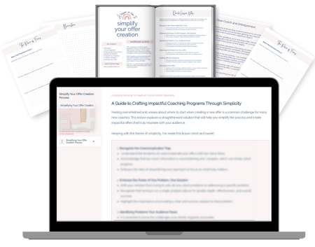 Simplify Your Offer Lesson Mock up