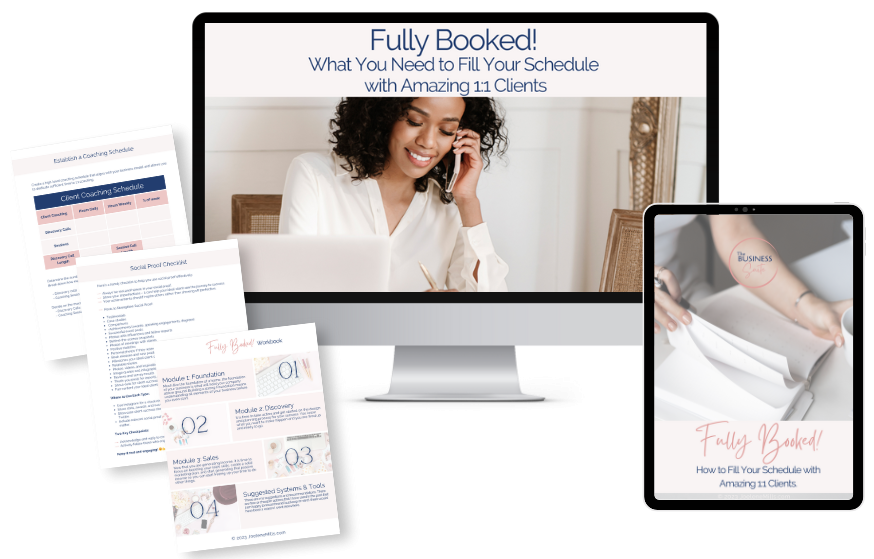 Mock up of the Fully Booked Course
