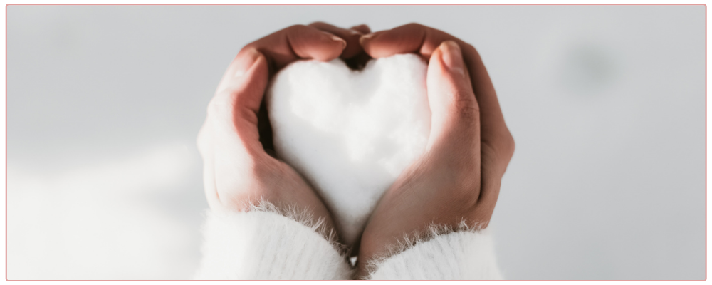 Inspirational Prompts for Christmas, Heart shaped snowball, forgivenessurnal with a candy cane as decoration